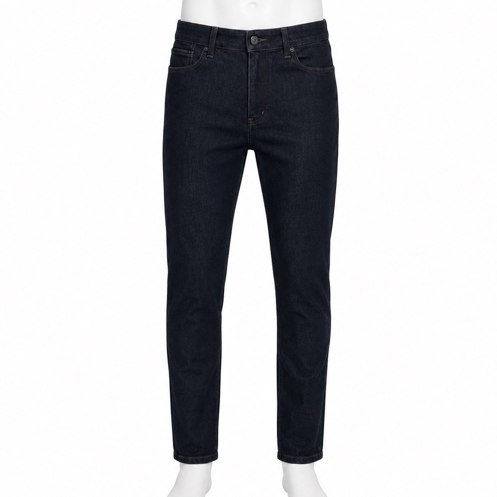 Betabrand Jeans Mens 32x28 Black Straight Leg Neutral Minimalist Grunge Punk